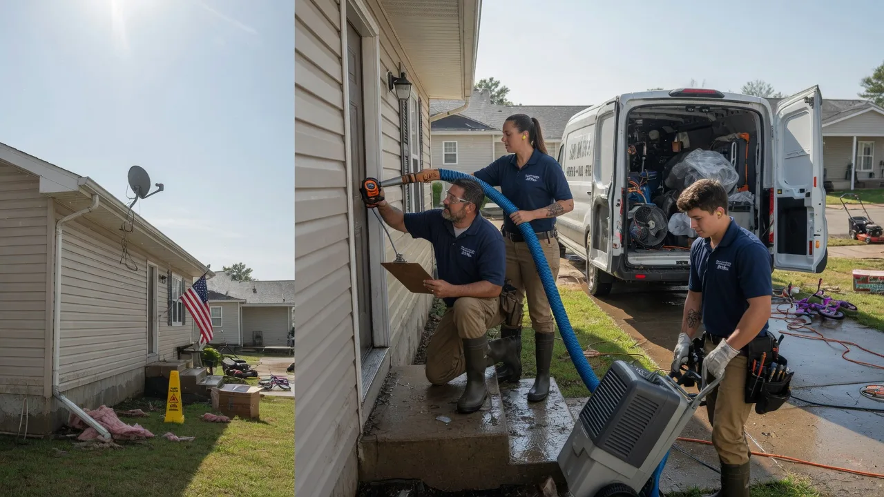 Ceiling Water Damage Restoration in Johnston City, IL near me